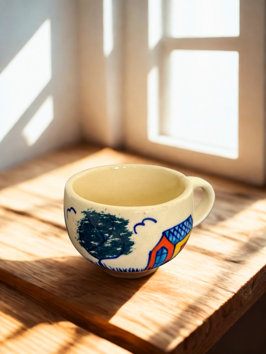 Hand-Painted Kids' House Cups (Set of 2)